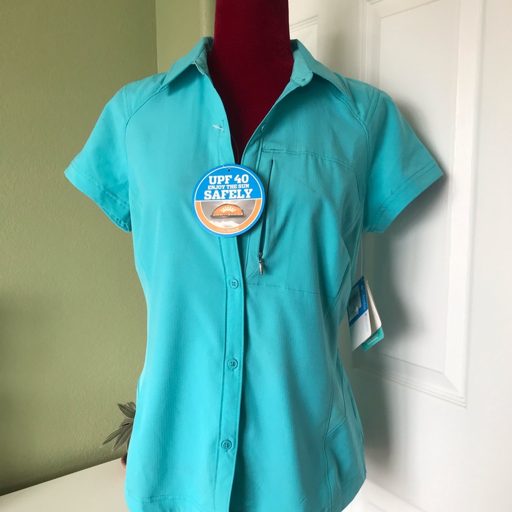 Columbia Silver Ridge Short Sleeve Shirt Sz M
